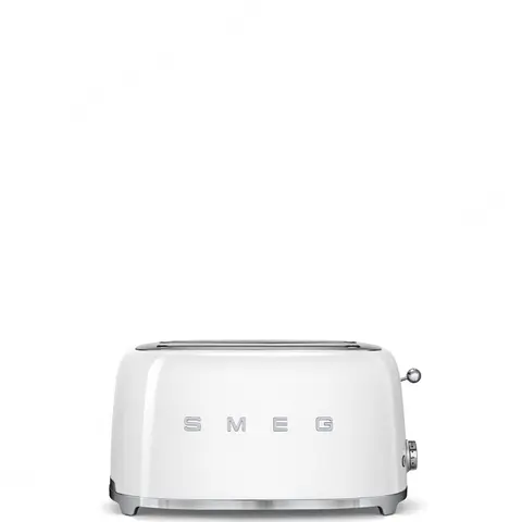 SMEG מצנם 4 פרוסות,צבע לבן,מסדרת 50's Retro Style,תוצרת SMEG דגם TSF02WHEU