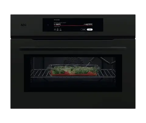 AEG תנור בנוי משולב מיקרוגל וגריל 45 ס"מ ProAssist עיצוב MATTE BLACK סדרה 9000 תוצרת AEG דגם NKK9N821T