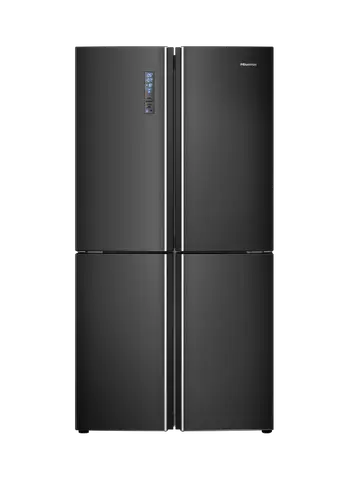 Hisense מקרר אינוורטר 4 דלתות עומק 70 נירוסטה שחורה 581 ליטר HISENSE RQ68WC4SHAB