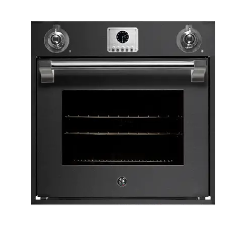 Steel תנור בנוי 60X60 ס''מ בגימור שחור אנטרציט סדרת ASCOT תוצרת Steel דגם AF-E6