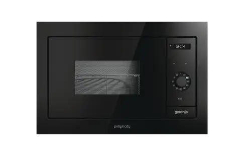 Gorenje מיקרוגל אינטגרלי כולל גריל זכוכית שחורה מסדרת SIMPLICITY תוצרת Gorenje דגם BM235G1SYB