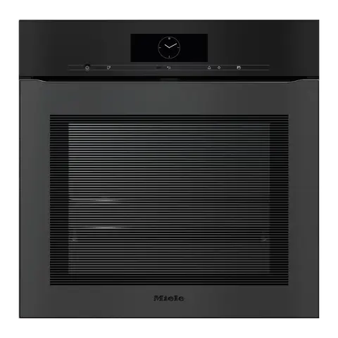 Miele תנור שף פירוליטי אפייה עם לחות ArtLine Touch2Open M-Touch תוצרת Miele דגם H 7860 BPX Obsidian black matt