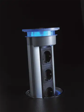 מתקן שקעים עגול נשלף מהמשטח להתקנה שטוחה Versalux