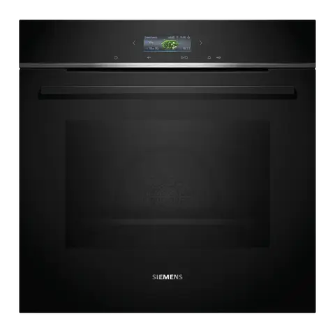 Siemens תנור בנוי פירוליטי 60 ס"מ צג מגע TFT צבעוני הסדרה השחורה IQ700 תוצרת Siemens דגם HB774G1B1