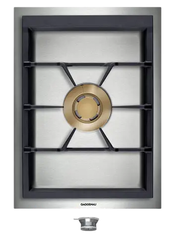 GAGGENAU כיריים דומינו גז 38 ס"מ מבער ווק 6 KW נירוסטה מתג קדמי סדרה 400 תוצרת GAGGENAU דגם VG415111F