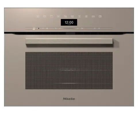 Miele תנור בנוי משולב מיקרו 45 ס"מ VITRO LINE תוצרת Miele דגם H 7440 BM Pearl beige
