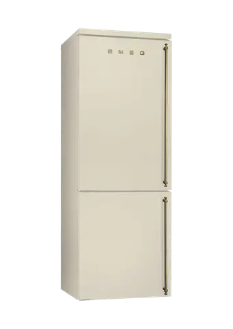 SMEG מקרר קו ארון רוחב 70 ס"מ פתיחה שמאל קרם סדרת Colonial תוצרת SMEG דגם FA8003POS