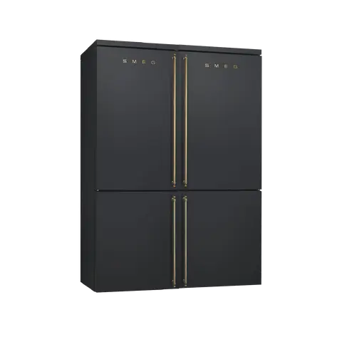 SMEG מקרר קו ארון רוחב 140 ס"מ 962 ליטר נטו שחור פחם סדרת Colonial תוצרת SMEG דגם FA8005AO