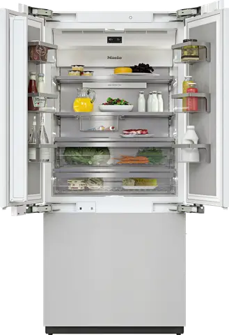 Miele מקרר אינטגרלי מקפיא תחתון 90 ס"מ IceMaker FrenchDoor דלת Push2open סדרת MasterCool תוצרת Miele דגם KF 2982 Vi
