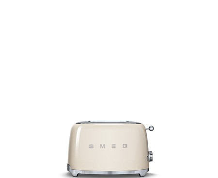 מצנם לשתי פרוסות,צבע קרם,מסדרת 50's Retro Style,מבית SMEG דגם TSF01CREU