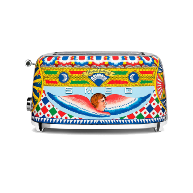 מצנם 4 פרוסות רטרו בעיצוב DOLCE & GABBANA מבית SMEG דגם TSF02DGEU