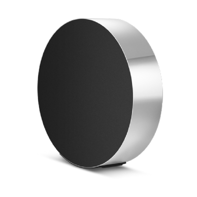 רמקול עוצמתי בעיצוב איקוני מבית Bang & Olufsen צבע כסף דגם Beosound Edge silver