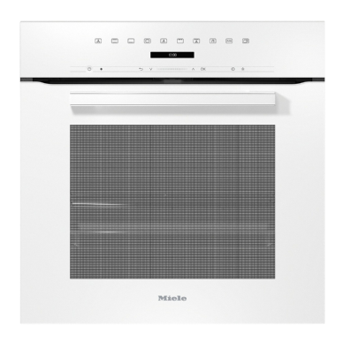 תנור בנוי 60 ס"מ פירוליטי 76 ליטר סגירה ופתיחה שקטה מבית MIELE דגם H 7260 BP White