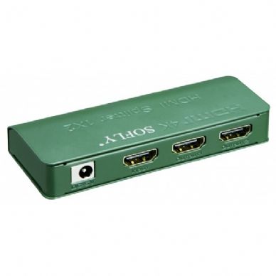 מפצל HDMI מקצועי 2 יציאות לכניסה אחת מבית SOFLY דגם HDSP2