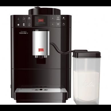מכונת קפה אוטומטית מבית Melitta Caffeo Barista בצבע שחור דגם Passione OT