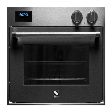 תנור בנוי 60X60 ס''מ בגימור שחור אנטרציט סדרת Genesi מבית STEEL דגם  GFE6 ANTRACITE 