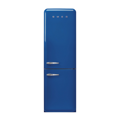 מקרר מקפיא עליון רטרו בצבע כחול מסדרת 50'Retro Style מבית SMEG דגם FAB32