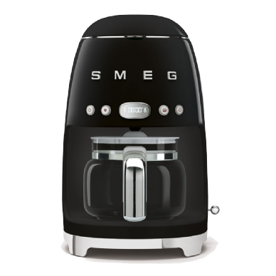 מכונת קפה פילטר בצבע שחור מסדרת 50's Retro Style,מבית SMEG דגם DCF02BLEU