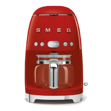 מכונת קפה פילטר בצבע אדום מסדרת 50's Retro Style,מבית SMEG דגם DCF02RDEU