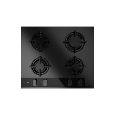 כיריים גז 60 ס"מ  4 מבערים זכוכית גימור שחור מט סדרת Infinity G1 מבית Teka דגם GBC 64-G1 GBC BM 