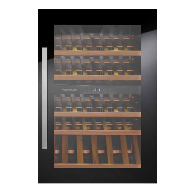 מקרר יינות אינטגרלי גובה נישה 88 ס"מ שני אזורי קירור 52 בקבוקים אפשרות לערכת עיצוב מבית kueppersbusch דגם FWK2800.0S