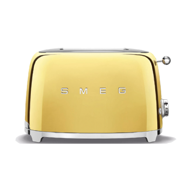 מצנם לשתי פרוסות,צבע זהב מבריק ,מסדרת 50's Retro Style,מבית SMEG דגם TSF01GOEU