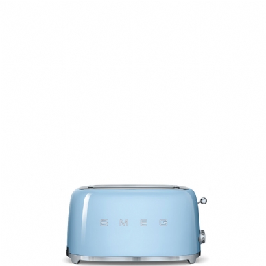מצנם 4 פרוסות,צבע כחול פסטל,מסדרת 50's Retro Style,מבית SMEG דגם TSF02PBEU