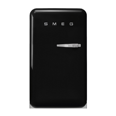 מקרר מיני משרדי רטרו בצבע שחור גובה 97 ס"מ סדרת 50'Retro Style מבית SMEG דגם FAB10LBL5