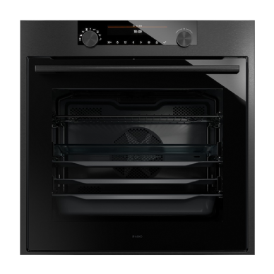 תנור בנוי 60 ס"מ ניקוי פירוליטי בגוון שחור מטאלי מבית ASKO דגם OP8687B שחור מלא