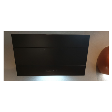קולט אדים צמוד קיר 80 ס"מ ורטיקלי גימור שחור מט מבית Sirius דגם SLTC 119 black matt