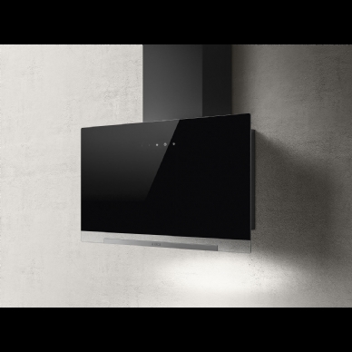 קולט אדים צמוד קיר 60 ס"מ זכוכית שחורה מבית ELICA דגם APLOMB BLA60