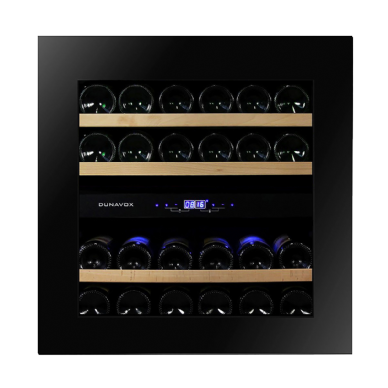 מקרר יין אינטגרלי בנוי ביחידה גבוהה 60 ס"מ פתיחה חשמלית מבית Dunavox דגם DAVG-25.63DB.TO