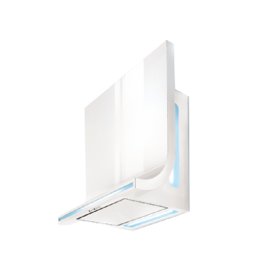 קולט אדים מודרני בצבע לבן עם תאורת נאון רוחב 90 ס"מ BOMPANI ANGELA 