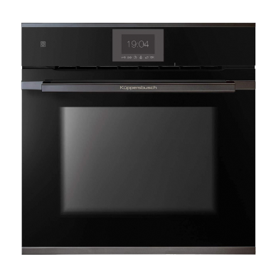 תנור בנוי 60 ס"מ זכוכית שחורה עם ערכות עיצוב ומסך צבעוני מבית kueppersbusch דגם B6550.0S