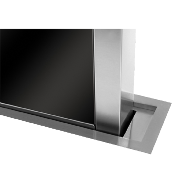 קולט אדים מעלית 90 ס"מ זכוכית שחורה מבית FRECAN דגם Lift-Light NT glass 