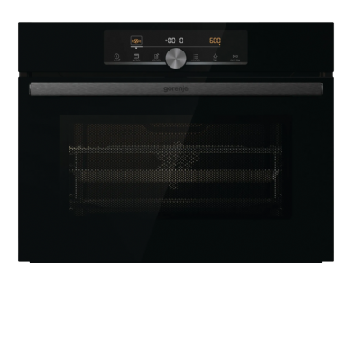 תנור בנוי משולב מיקרוגל 45 ס''מ 50 ליטר ניקוי באדים AirFry+ גימור שחור מלא מבית Gorenje דגם BCM4547A10BG